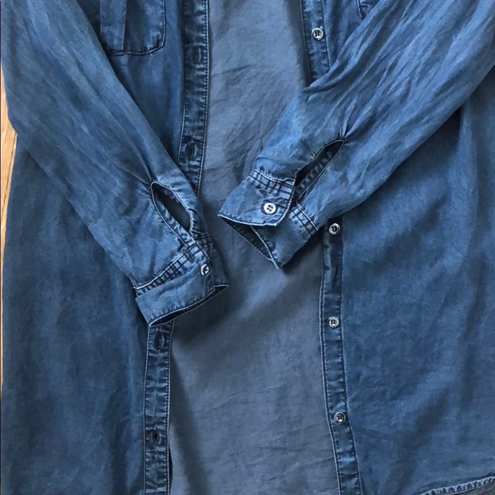 Oversize chambray button down - Picture 4 of 6